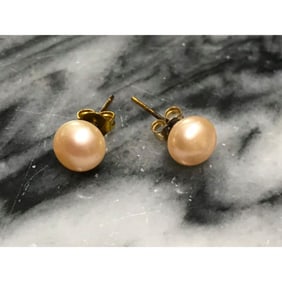 7-8mm Cultured Pearl Earrings
