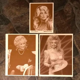 Set of Dolly Parton Sepia Photo Prints