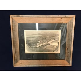 19thc Framed Engraving, The Capture of New Orleans