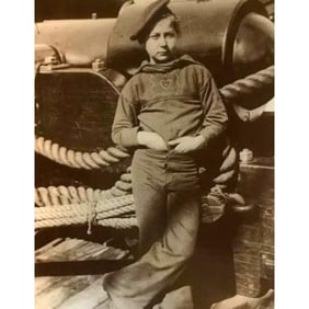 19thc Young Naval Recruit Photo Print