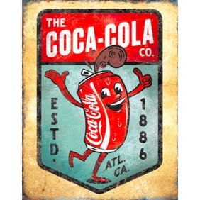 Coca Cola Metal Sign