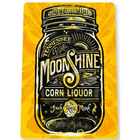 Moonshine Metal Pub Bar Sign