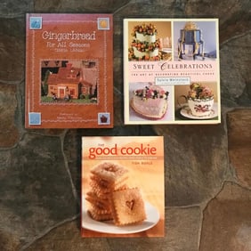 Group of Cookbooks, Gingerbread, Cookies, Cakes