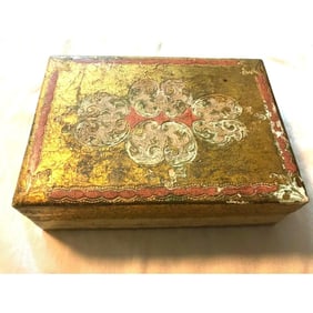 Vintage Florentine Giltwood Box