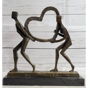 Signed Francisci, Modern Love Bronze Sculpture