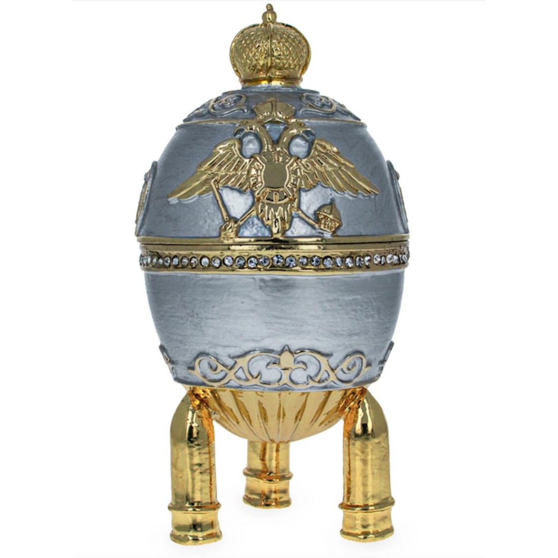 Russian Royal Military Trinket, Jewel Box Egg (1 of 3)
