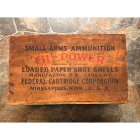 Vintage Federal Cartridge Ammunition Crate