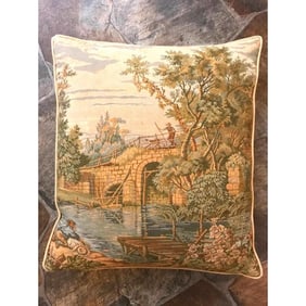 Vintage Italian Tapestry Pillow