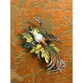Golden Bird Trinket Jewel Box