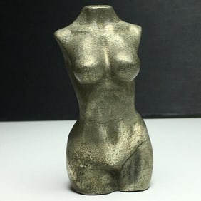 Carved Pyrite Classical Female Torso