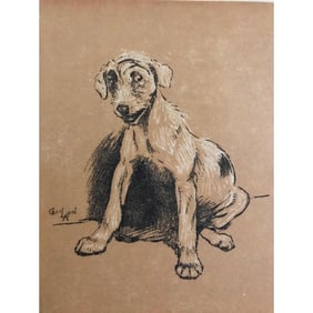 Early 1900s Lithograph, A Dog Day