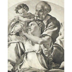 Early 1900s Half-tone Print, #299 Holy Family