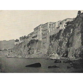 Early 1900s Half-tone print, #72 House of Tasso, Sorrento, Italy