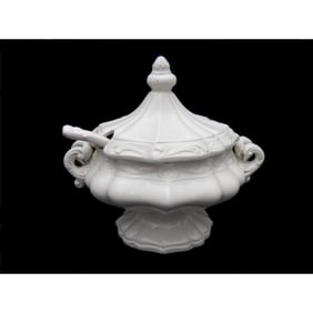 Ornate Vintage Italian Ceramic Tureen