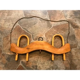 Handmade Wooden Double Oxen Yoke Salesman Sample