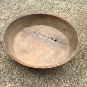 19thc Plantation Slave Kitchen Dough Bowl