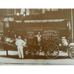 Vintage Milk Wagon Photo Print