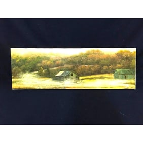 Smoky Mountain Cabin Oil Painting