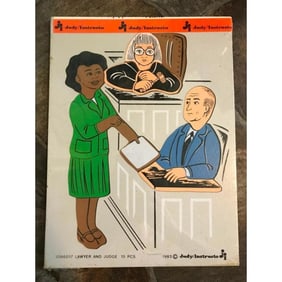 Vintage Judy Instructo Lawyer Judge Puzzle