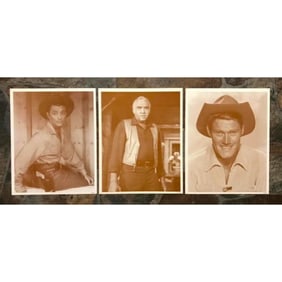 Set of TV, Movie Western Cowboys Photo Prints