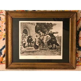 19thc Photogravure, German Prince Leopold