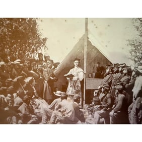 Civil War Sunday Service 1861 Photo Print