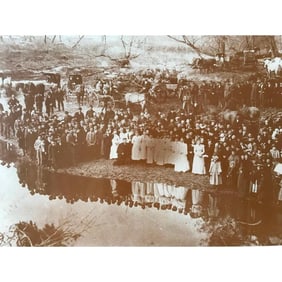 19th Century River Baptism Photo Print