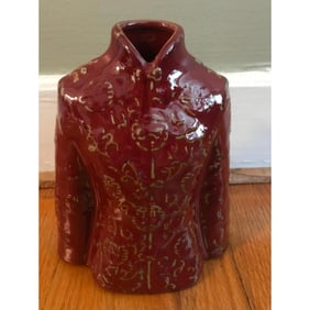 Vintage Madarin Jacket Ceramic Vase