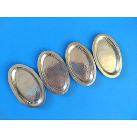 Mid Century Danish Pewter Hors d'oeuvre Trays
