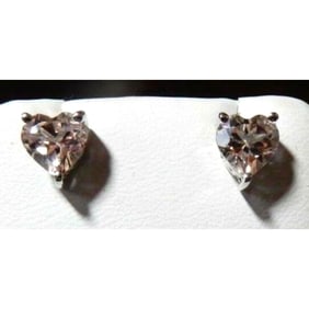 1.79ctw Pink Galileia Topaz Hearts Sterling Silver Earrings