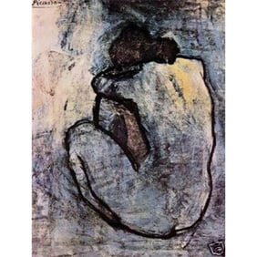 After Picasso, Nude Ceramic Art Tile
