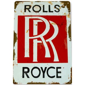 Rolls Royce Motorcar Metal Sign
