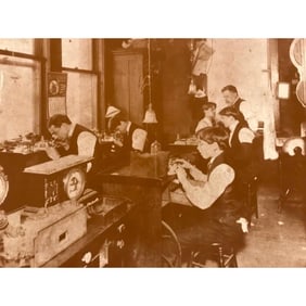 Early 1900s Clock Shop Photo Print