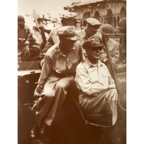 General Douglas MacArthur World War II Sepia Photo