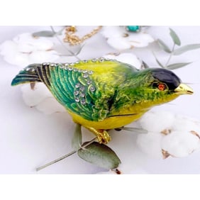 Little Yellow Bird Trinket Jewel Box