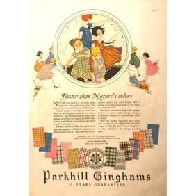 1920's Parkhill Ginghams Magazine Advertisement