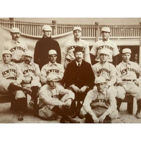 c.1900 New York Giants Baseball Team Photo Print