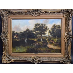 H.C. Buttler; 19thc English Oil Painting, Signed