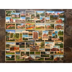 Collection of Vintage Travel Postcards, Buildings, Landmarks