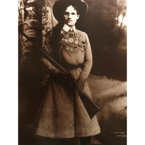 Annie Oakley Sepia Photo Print