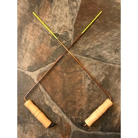 Pair of Glow In The Dark Copper Dowsing Rods