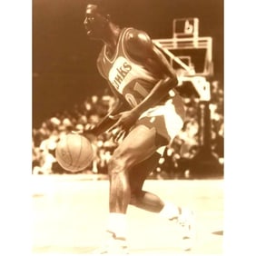 Vintage Atlanta Hawks Basketball Photo Print