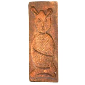 Antique Dutch Wooden Owl Springerle