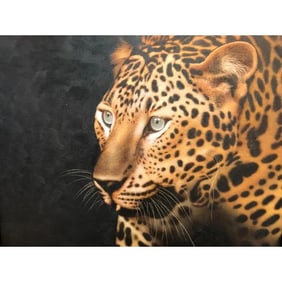 Golden Leopard Oil Painting