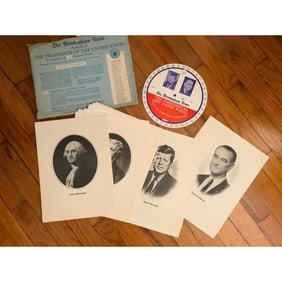 Vintage Set of Portraits of The US Presidents