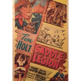 Original 1951 Western Movie Theater Poster
