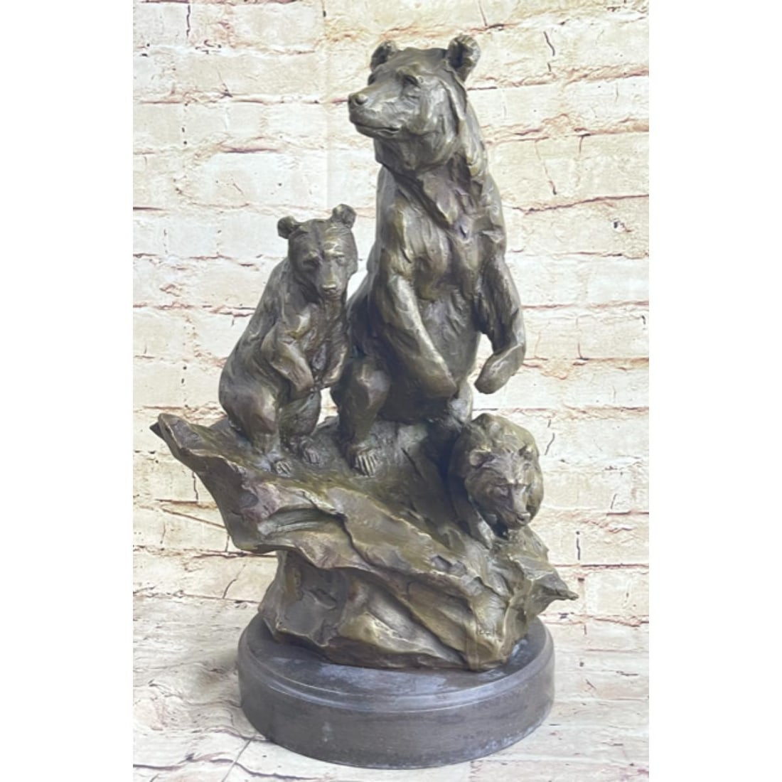 After Barye - Bear With Cubs Bronze Sculpture (1 of 7)