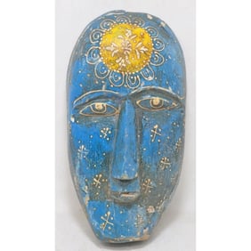 Antique Indian Wooden Tribal Mask