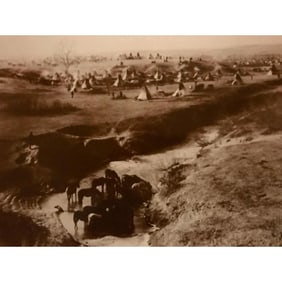 Native American Indian, Sioux Camp, Nebraska, South Dakota Photo Print