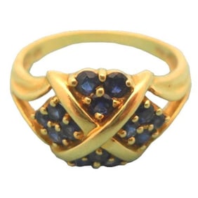 14K Gold Sapphire Ring
